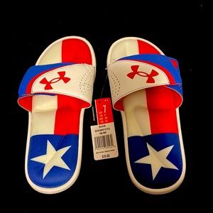Red,white, and blue sandals!!New!!